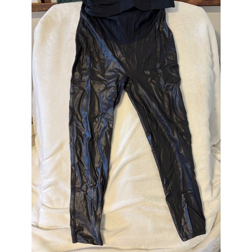 Spanx faux leather leggings - spanx,