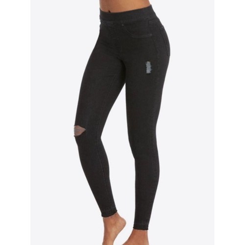 Spanx distressed knee black - distressed,